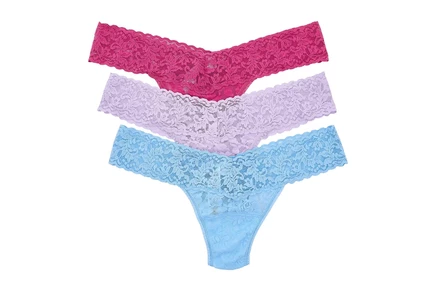 Hanky Panky Signature Lace Multipack partly cloudy blue/cool lavender purple/dragon fruit pink