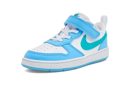 Кроссовки Nike Court Borough Low для малышей, белые/синие
