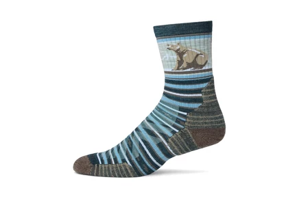 Носки Smartwool Hike Targeted Cushion Bear Stripe Mid Crew Socks