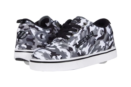 Унисекс кеды Heelys Pro 20 Prints со съемными колесами, антрацит/серый/камуфляж