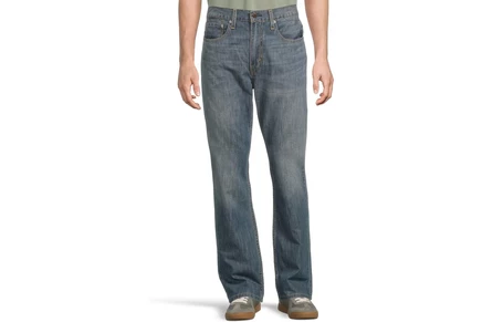 Джинсы Levis Mens 527 Slim Boot Cut Jeans in Medium Chipped