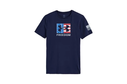 Детская футболка Under Armour Kids Freedom, темно-синяя
