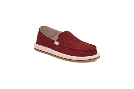 Женские кроссовки Sanuk Donna Quilted, кирпичные