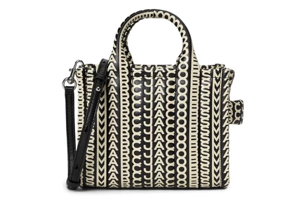 Женская сумка Marc Jacobs The Monogram Leather Crossbody Tote Bag