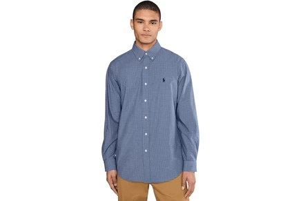 Мужская рубашка Polo Ralph Lauren Classic Fit Checked Stretch Poplin Shirt