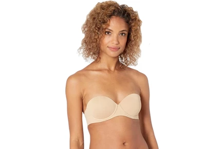 Женский лиф Calvin Klein Underwear Push-Up без бретелей, телесный