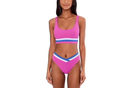 Купальник BECCA Coast Line Rib Rory Color Block Sport Bra