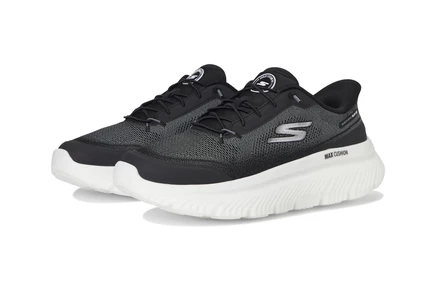 Женские кроссовки SKECHERS Performance Go Walk Max Cushioning Hyper Burst Nikita Hands Free Slip-Ins black/white
