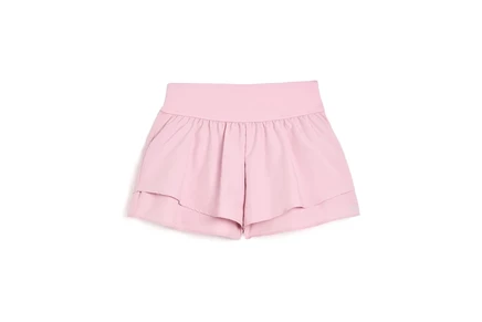 abercrombie kids YPB Ruffle Shorts (Little Kid/Big Kid) pink nectar
