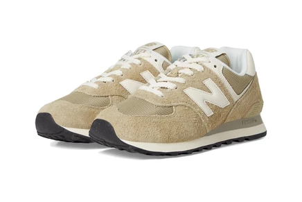 Женские кроссовки New Balance Classics WL574, серо‑бежевые