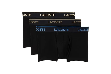Мужские боксеры Lacoste 3-Pack Crocodile Logo, черный/серый/оливковый/желтый