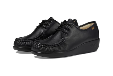 Женские оксфорды SAS Bounce Lace Up Comfort Moc, черные