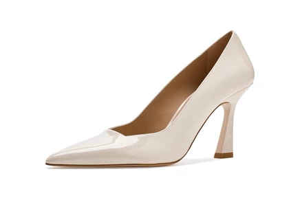 Женские туфли-лодочки Stuart Weitzman Vinnie 85, кремовые