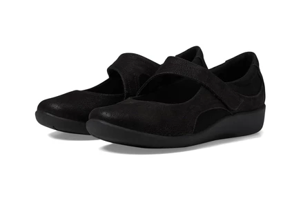 Clarks Sillian Bella black synthetic nubuck