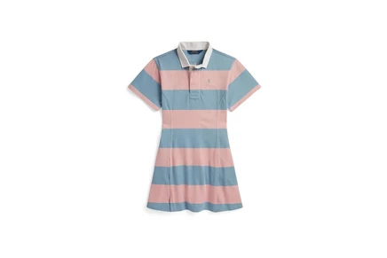 Детское платье Polo Ralph Lauren, регби, розово-синее