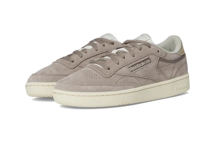 Женские кроссовки Reebok Club C 85, серый/бежевый/зеленый