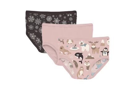 Трусы для девочек Kickee Pants Kids, набор 3 шт., разноцветные