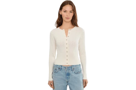 Свитер 525 america Monroe High Rib Cable Cardigan