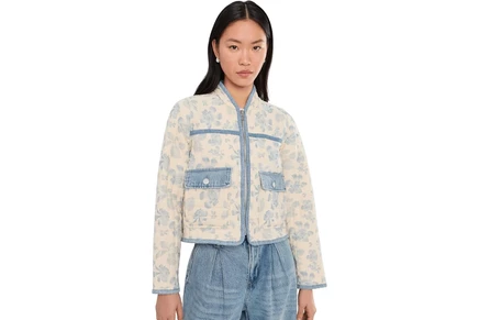 Пальто Blank NYC Love Song Floral Quilted Jacket