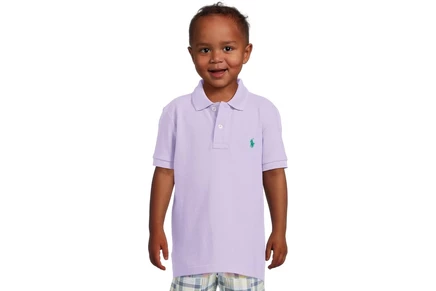 Поло для малышей Polo Ralph Lauren Kids Iconic, лавандовое