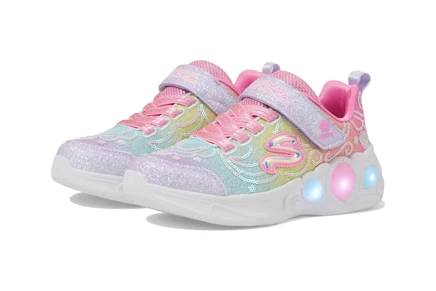 Кроссовки SKECHERS KIDS Sport Lighted-Lighted Princess 302686L (Little Kid/Big Kid)