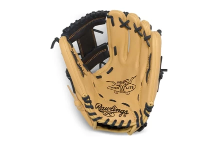 Детская перчатка Rawlings Select Lite, Волпи, бежевая/темно-синяя