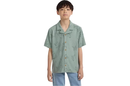Детская вязаная футболка Abercrombie Kids, зеленая