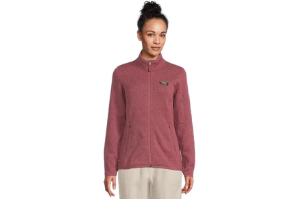 Женская флисовая куртка L.L. Bean Beans Sweater, сливовая