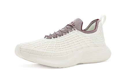 ivory/burgundy/ribbed