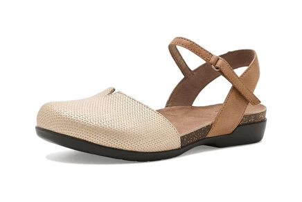 Женские балетки Dansko Rowan, серо-бежевые