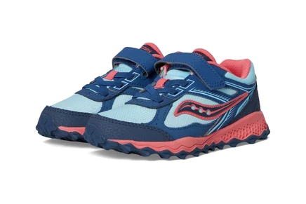 Женские кроссовки Saucony Kids Saucony Kids Cohesion TR14 A/C Trail Running Shoes (Little Kid/Big Kid) aqua/coral