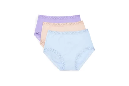 Женские трусы Natori Bliss Full Brief, 3 шт., ассорти