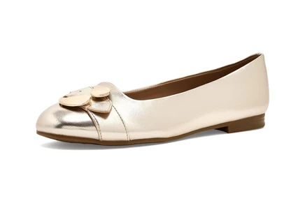 Женские балетки Aerosoles Paradise из экокожи, золотистые