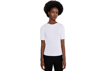 Женская футболка Eileen Fisher Organic Cotton Stretch Rib Crew Neck Top
