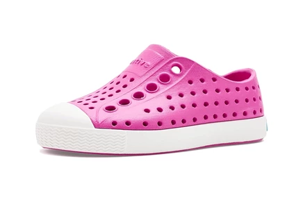 Детские слипоны Native Shoes Kids Jefferson, розово-белые