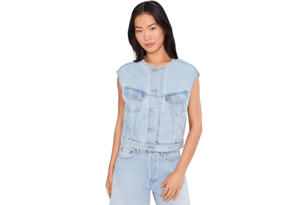 Levis Premium Collarless Shrunken 90s Vest
