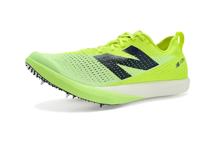 Унисекс беговые шиповки New Balance FuelCell Supercomp LD-X V3, зелено-оранжевые