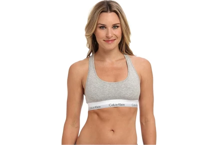 Женский бралет Calvin Klein Modern Cotton, серый меланж