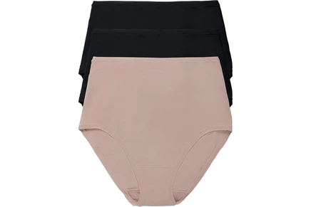 Женские трусы Natori Bliss, 3 шт., черные/кофейные