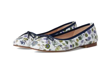French Sole Naomi navy floral