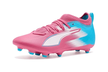 PUMA Kids Ultra 6 Match Re-charge Firm, Artificial Ground Soccer Cleats (Little Kid/Big Kid) hero blue/sunset pink/garnet rose