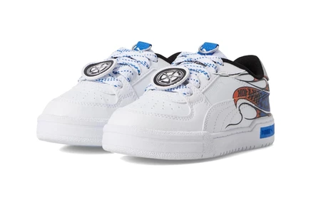 PUMA Kids Ca Pro Hot Wheels (Little Kid) puma white/puma team royal