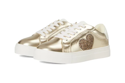 Детские кроссовки Kurt Geiger Mini Luckson Heart, золотистые