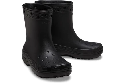 Унисекс сапоги Crocs Classic Rain Boot резиновые, черные