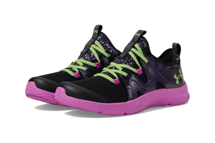 Детские кроссовки Under Armour Infinity, черно-розово-зеленые