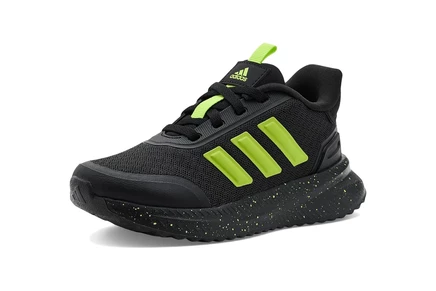 adidas Kids X_PLR Path Shoes (Little Kid/Big Kid) black/solar slime/solar slime