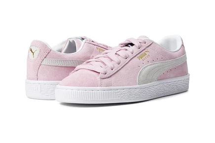 Детские кроссовки Puma Kids Suede Classic XXI, розово-белые