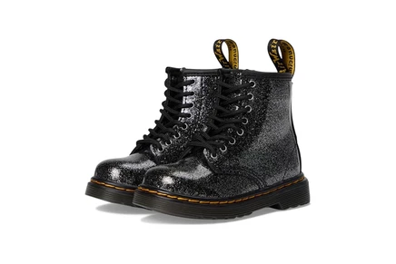 Ботинки для детей Dr. Martens 1460, черные/серебристые