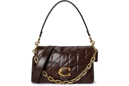 Женская сумка через плечо COACH Chain Tabby Shoulder Bag With Quilting