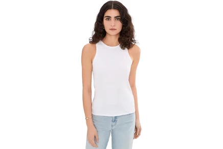 Женская майка niczoe high neck perfect tank, белая